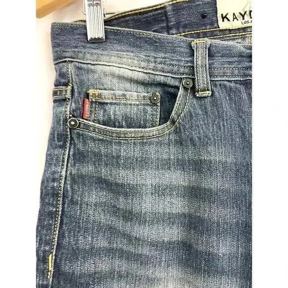 Kayden K Blue Denim Straight Jeans SLIM 30/30 Men's Casual - Picture 7 of 9